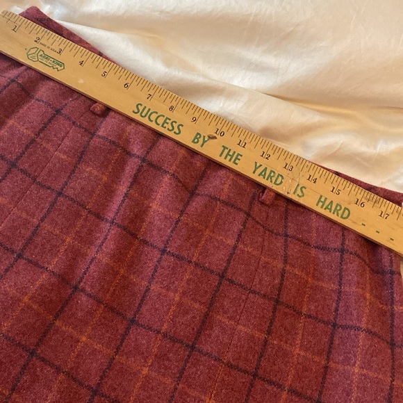 Ellen Tracy nwt wool plaid skirt - Picture 5 of 7